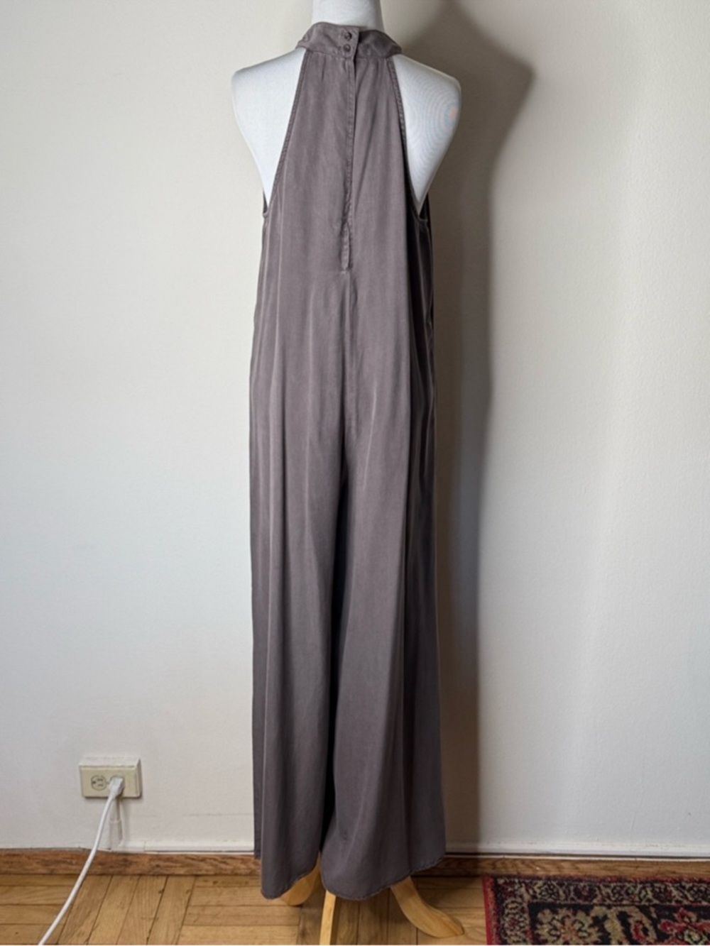 Cloth & Stone Anthropologie Brown Marfa Wide Leg Halter Jumpsuit - Picture 8 of 8